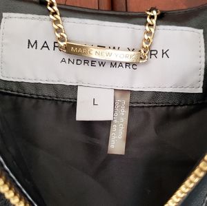 Black Motto faux leather/fur jacket